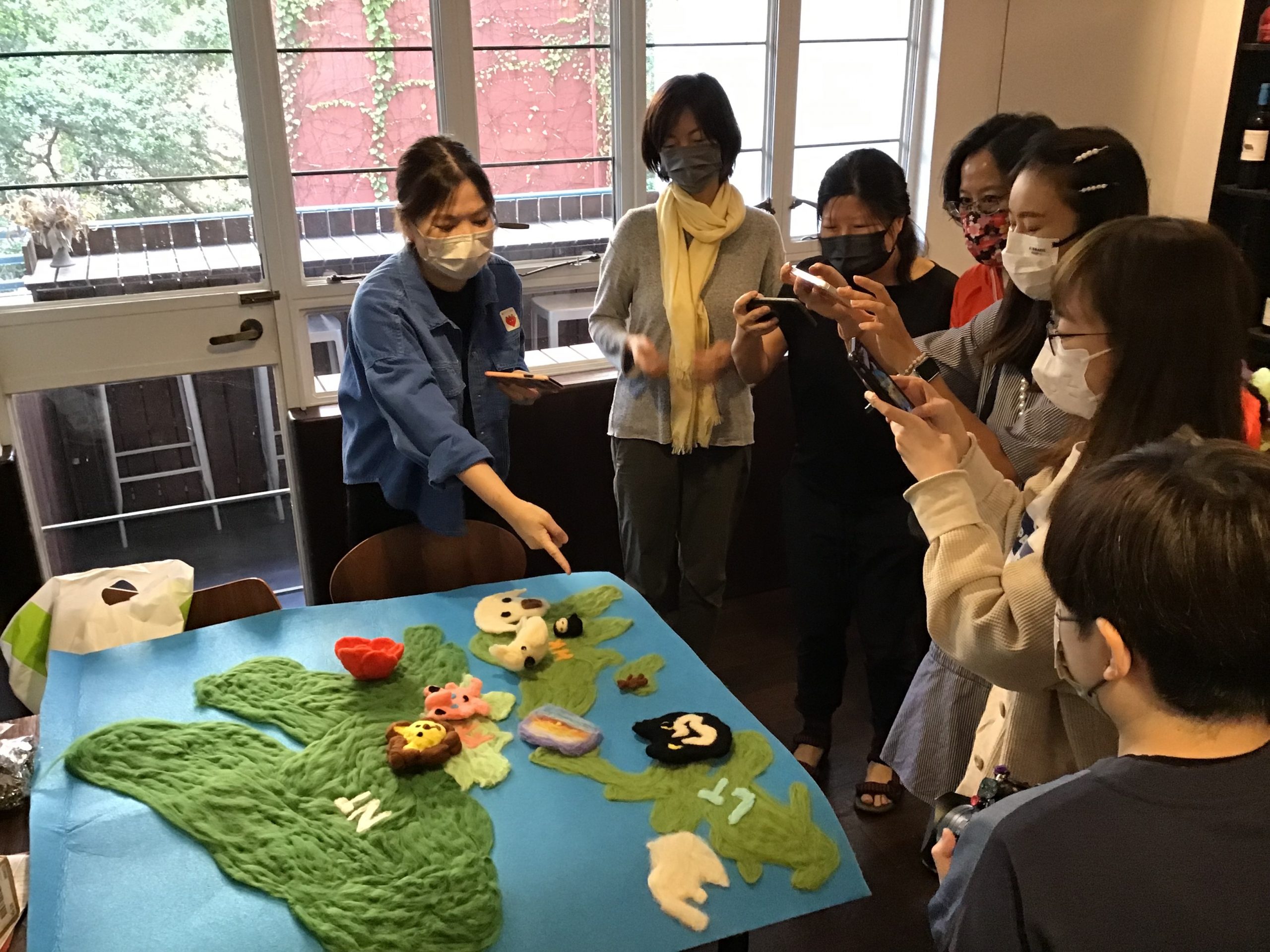 "The Felt City" Creative Needle Felting deTour HK